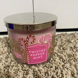 Twisted Peppermint 3 Wick Candle